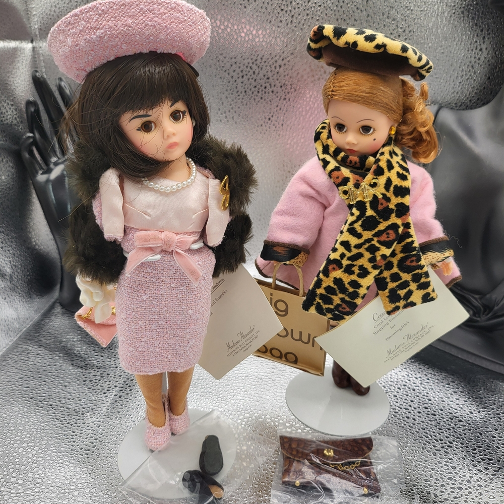 Elegant Pink and Leopard Fashion Dolls